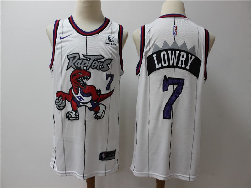 Men Toronto Raptors 7 Lowry White Game Nike NBA Jerseys